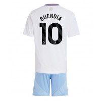 Aston Villa Emiliano Buendia #10 Bortedraktsett Barn 2024-25 Kortermet (+ Korte bukser)